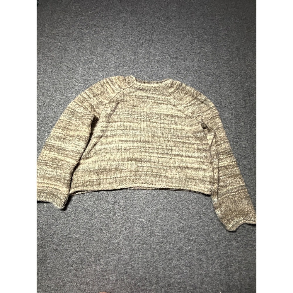 Madewell Kersdale Sweater Women's Large Brown Space-Dye Cozy Textured Pullover - Picture 2 of 12